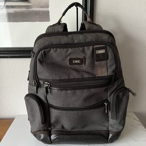 TUMI Alpha Bravo Knox backpack in a charcoal gray